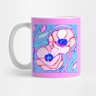 Colorful Layered Abstract of Red Poppies (MD23Mrl018b2) Mug